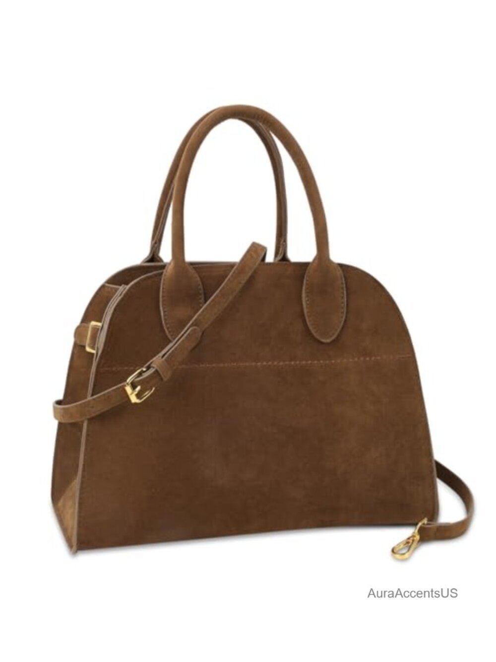Suede Tote Bag Vegan Suede Top Handle Satchel for Office Travel